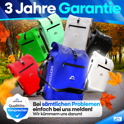 Nextcover 3in1 Velotasche für Gepäckträger, wasserdicht, 25 L