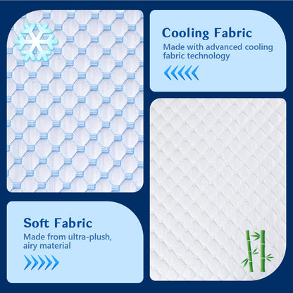 Iwacool Kühlkissen Memory Foam 40x60 für Bauch- und Rückenschläfer