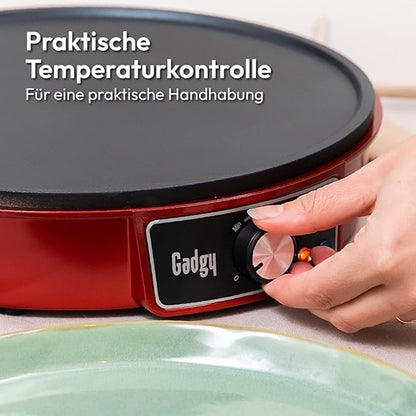 Gadgy Crêpes Maker elektrisch mit 30 cm Antihaftplatte