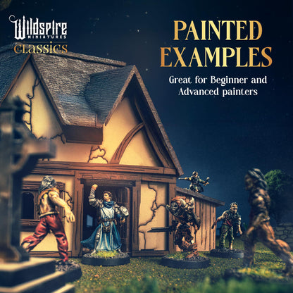 Wildspire Classic Creatures Miniaturen-Set, 120 D&D Figuren, 28 mm