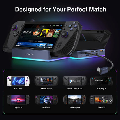 iVANKY 14-in-1 Docking Station – Faltbar für Gaming Handhelds