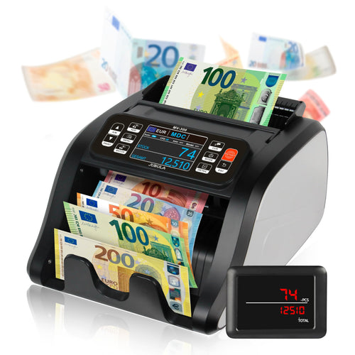 Jubula MV-300 Geldzählmaschine für gemischte Banknoten mit externem Display