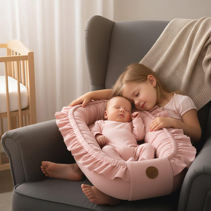 Totsy Baby Babynest 90x50 cm – Kuschelnest für Neugeborene, Rosa