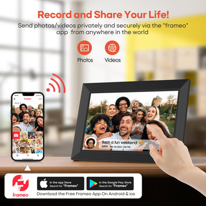 Frameo 10,1'' WiFi Digitaler Bilderrahmen - 32GB IPS Touch