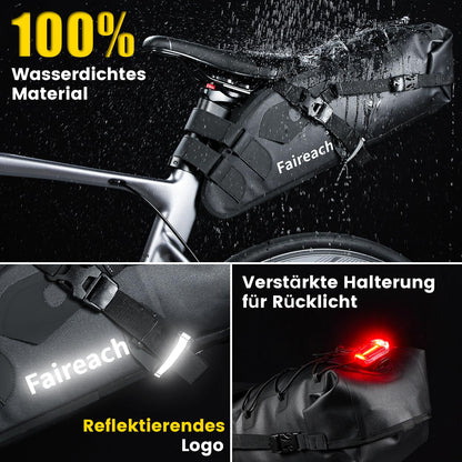 Faireach Bikepacking Satteltasche 10L wasserdicht TPU-Gewebe