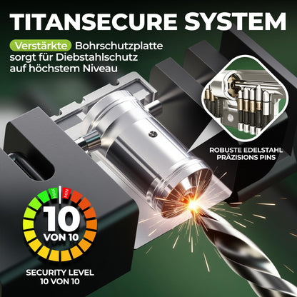 TITANLOCK Faltschloss No3 – ART-zertifiziertes Fahrradschloss