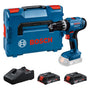 Bosch Professional Akku Schlagbohrschrauber GSB 18V-25 mit 2x Akku, Ladegerät und L-BOXX