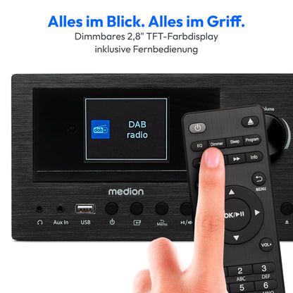 MEDION P85003 Micro Audio System – Internetradio DAB+ Bluetooth