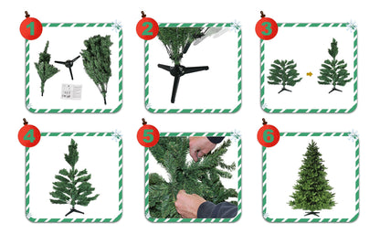 RS Trade 19001 Spessarttanne Künstlicher Weihnachtsbaum - 180cm PVC
