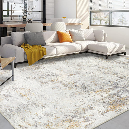 Capslpad Abstrakter Kurzflor Teppich, beige, 200x300cm, rechteckig. Dient der Raumgestaltung und ist maschinenwaschbar.