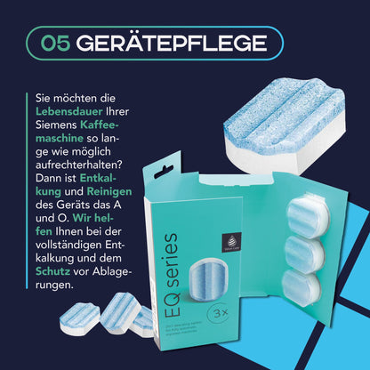 MEISTERZWECK4U TZ80002 Entkalkungstabletten 4x3 für Siemens EQ