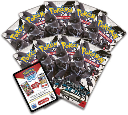 Pokémon Top-Trainer-Box Karmesin & Purpur Schwarze Blitze Zekrom