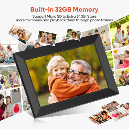 Frameo 10,1'' WiFi Digitaler Bilderrahmen - 32GB IPS Touch
