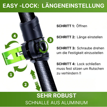 Alpteq Zugspitze Ultraleichte Carbon Trekkingstöcke – Grün