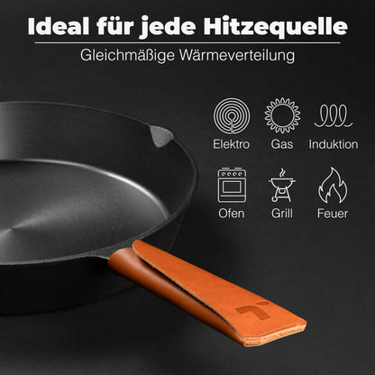 TECOR Gusseisenpfanne Induktion Geschliffen - 28 cm