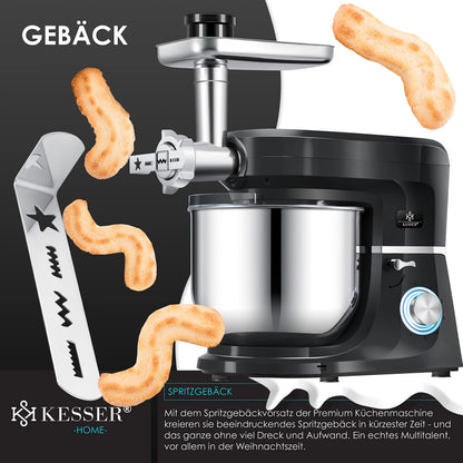 KESSER K-KM 3000 3-in-1 Küchenmaschine Fleischwolf 5.5L