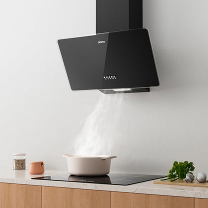 CIARRA CBCB6750 Kopffreie Schräghaube - 60cm Umluft/Abluft Schwarz