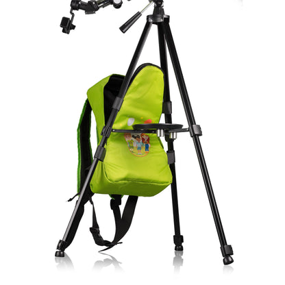 Bresser Junior 70/400 Linsenteleskop für Kinder mit Rucksack - Grün