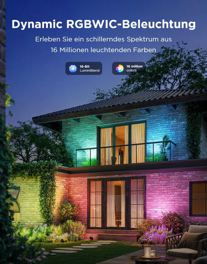 Govee Outdoor LED Strahler IP67 RGBWIC Gartenbeleuchtung - 2er Pack