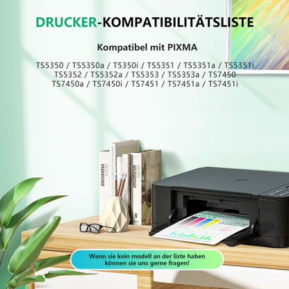 NewLift 560XL 561XL Druckerpatronen für Canon Pixma, Schwarz + Farbe