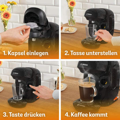 Bosch Tassimo Style friendly Kapselmaschine TAS112E, schwarz
