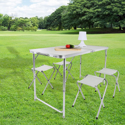 GOODS+GADGETS Klapptisch 120 x 60 cm weiss höhenverstellbar