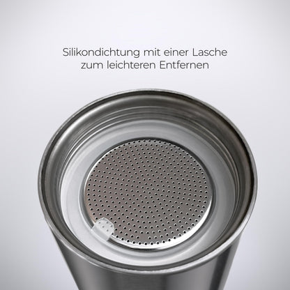 NEVO Espressokocher Induktion aus Edelstahl, 6 Tassen (300 ml)