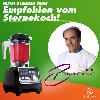 Nutrilovers NUTRI-BLENDER MAX+ Standmixer 2000 W mit 2L Tritan-Becher