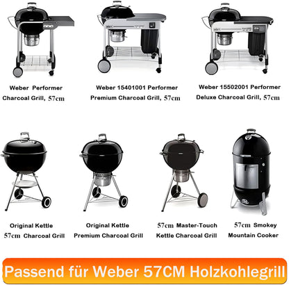 MGiessca Grillrost 7436 rund 54,6 cm, klappbar, für Weber 57 cm
