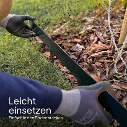 UNIGARDIA Rasenkante Cortenstahl 10 m - Beeteinfassung 150 mm hoch