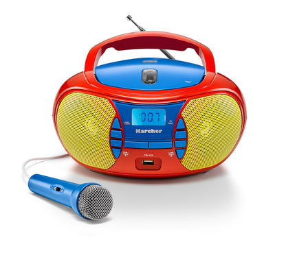 Karcher RR 5026 Kinderradio – CD-Player, UKW-Radio & Mikrofon