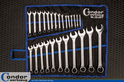 CONDOR Gabel-Ringschlüssel-Satz 35-26T, 26-tlg., 4–32 mm