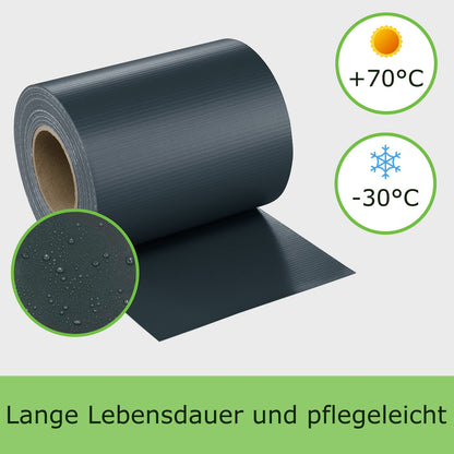 workingHOUSE PVC Sichtschutzstreifen 4er-Set 140 m Anthrazit RAL 7016