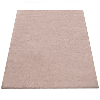 Paco Home Hochflor Shaggy Kunstfell Teppich 200x290 cm Beige