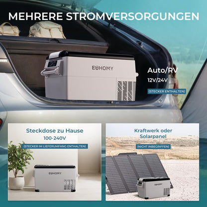 EUHOMY CF35 Kompressor-Kühlbox 30,6 L mit App und LCD-Display