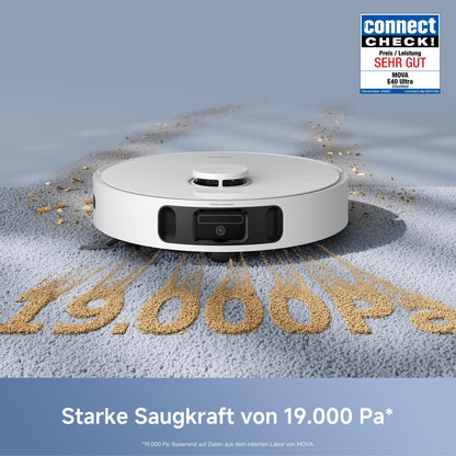 Mova E40 Ultra Saugroboter mit Wischfunktion und All-in-One-Station