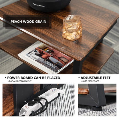 FITUEYES Design HiFi Regal Holz/Stahl – Verstellbar, 61x52x78 cm
