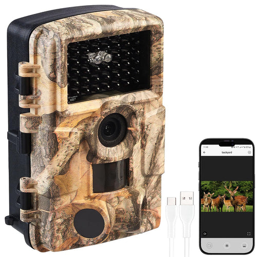 VisorTech Wildkamera WK-605.app mit WLAN, Full HD und Nachtsicht, wetterfest nach IP66