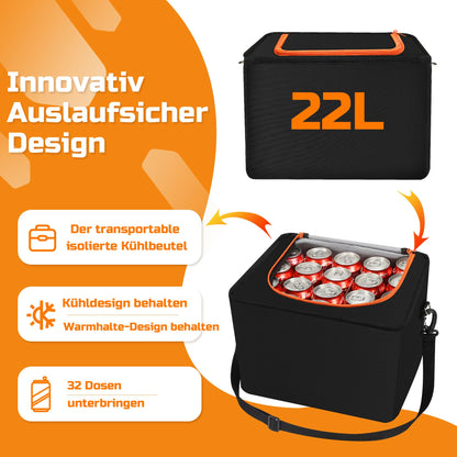 Einesin Kofferraum Organizer 88L mit 22L Kühltasche