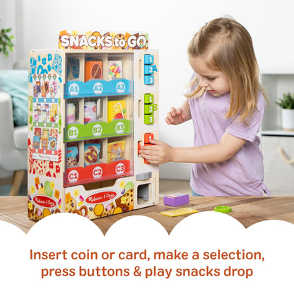 Melissa & Doug Verkaufsautomaten Holz-Spielset - 16-teilig