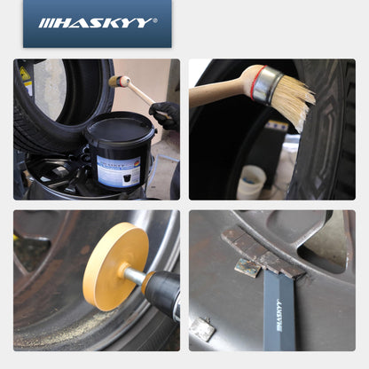 HASKYY Reifenmontage-Set 336-teilig mit Auswuchtgewichten und Ventilen