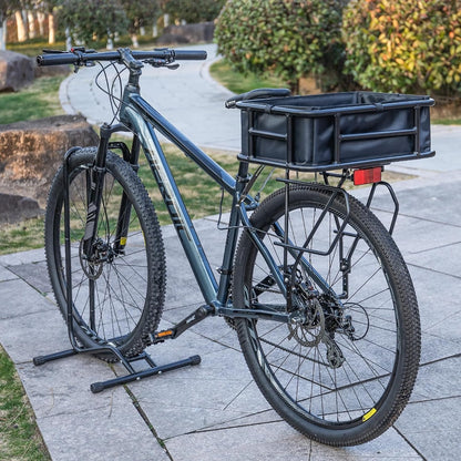 CXWXC Fahrradkorb hinten mit Cargo-Netz und Liner bis 30 kg