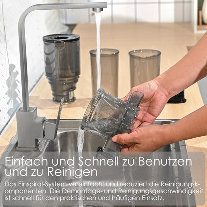 Fretta F5000 Slow Juicer Entsafter mit 108 mm Einfüllöffnung, 200 W