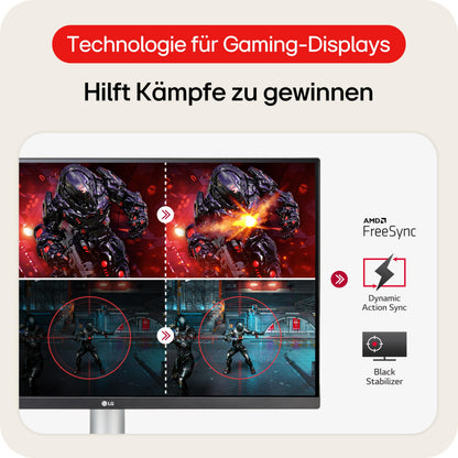 LG 27UP650K-W 27 Zoll Ultra UHD 4K Monitor - Weiss