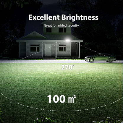Onforu LED Strahler mit Bewegungsmelder Aussen 55W, 3 Köpfe, IP65