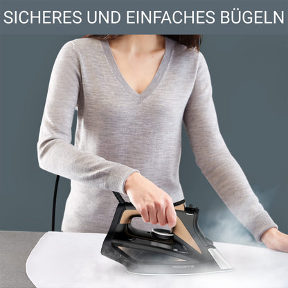 Rowenta Focus Excel Dampfbügeleisen DW5325, 2700 W, schwarz/kupfer