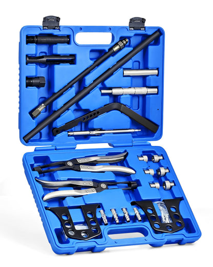 Orion Motor Tech Druckluft Ventilfederspanner Universal – 8-24mm. Robustes Metallwerkzeug zum Komprimieren von Ventilfedern für Demontage/Montage.