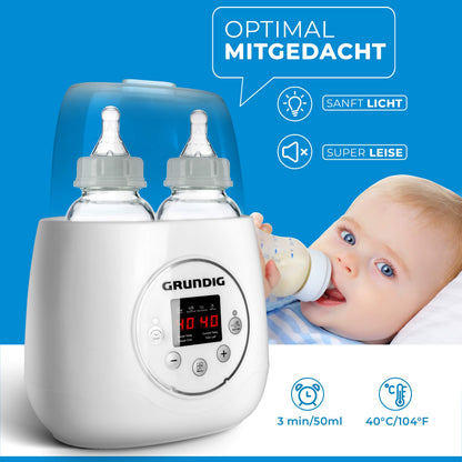 Grundig Flaschenwärmer 3in1 Babykostwärmer mit Sterilisator