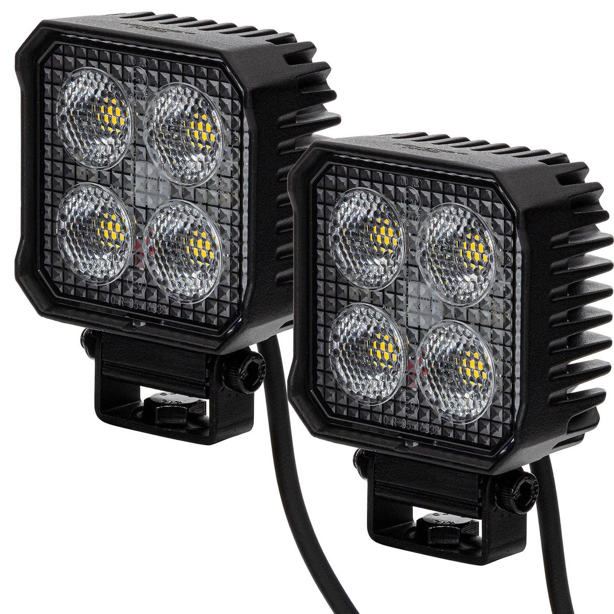 LED-MARTIN® RS1700 LED-Rückfahrscheinwerfer eckig 1700lm. Weiß leuchtend zur Ausleuchtung beim Rückwärtsfahren.