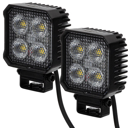 LED-MARTIN® RS1700 LED-Rückfahrscheinwerfer eckig 1700lm. Weiß leuchtend zur Ausleuchtung beim Rückwärtsfahren.